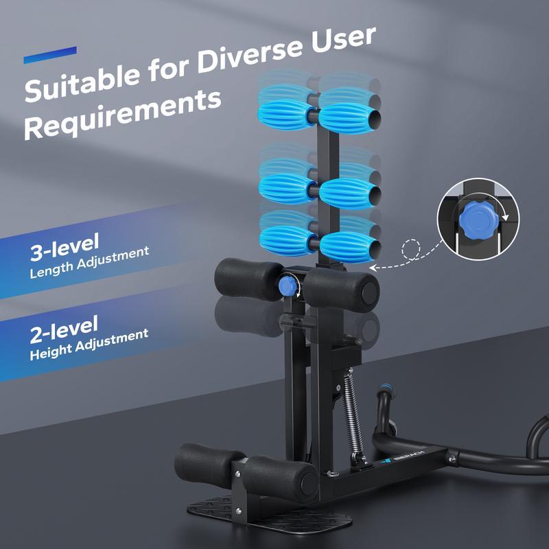 Máquina de sentadillas profundas Merach, máquina de glúteos ajustable para entrenamiento en gimnasio en casa, máquina de abdominales para desarrollar músculos y abdominales, banco abdominal, equipo de fitness para flexiones SpringStatements