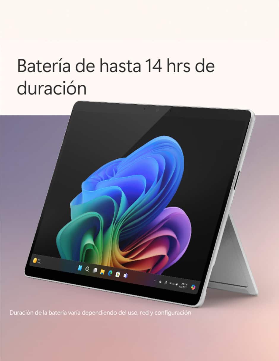 Laptop thin & light Microsoft Surface Pro Copilot+ PC 13 pulgadas Full HD Snapdragon X Plus Qualcomm Adreno 16 GB RAM 512 GB SSD