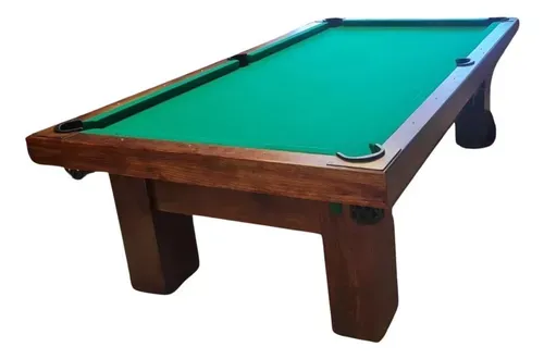 Mesa De Billar En Madera Con Accesorios De Mesas Bola Blanca
