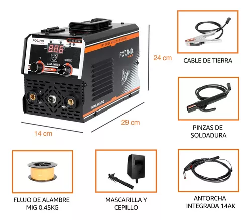 Soldadora Inverter Mma/mig/tig Maquina Para Soldar 110v/220v Color Negro Frecuencia 50Hz 60Hz