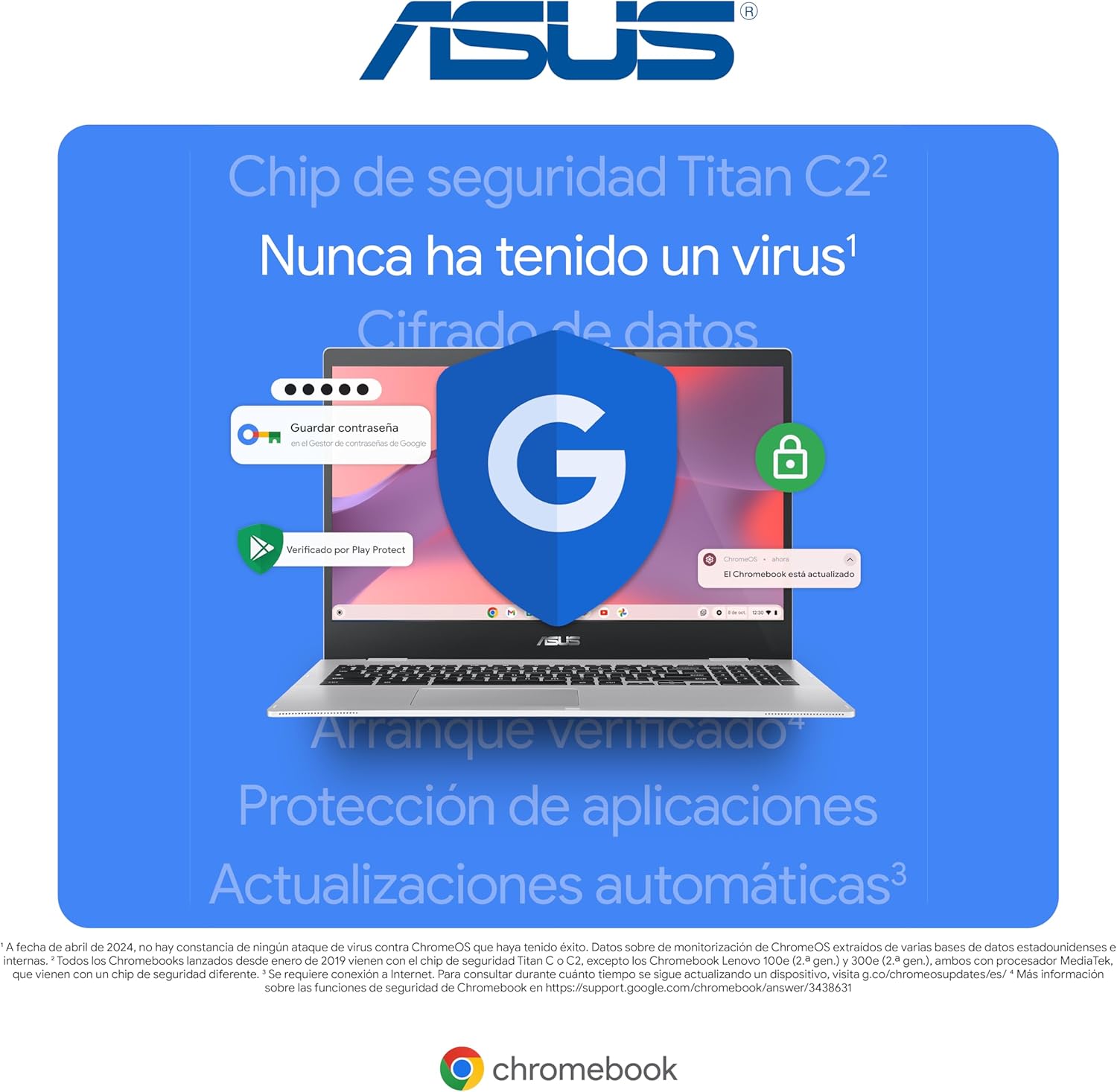 ASUS Laptop Chromebook CX1500 | Intel Celeron 8GB RAM 128 GB | (Garantía y Servicio en México)