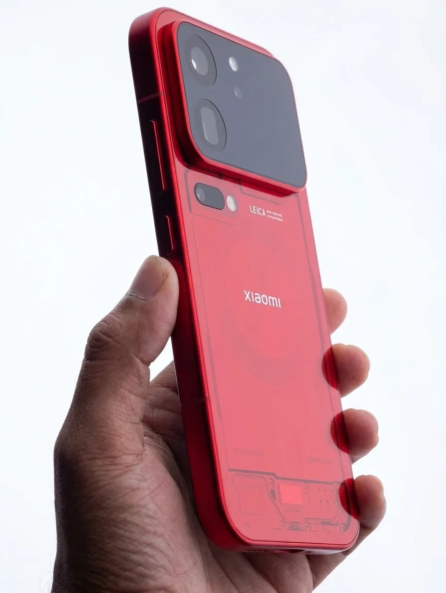 16GB RAM 1TB Edición Rojo Transparente Celular 5G Liberado Dual Sim Versión Español Pantalla Amoled Snapdragon Cámaras Leica Carga 120W