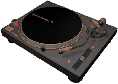 Audio-Technica - Tocadiscos AT-LP120XUSB-BK con accionamiento directo (analógico y USB), totalmente manual, alta fidelidad, 3 velocidades, convierte vinilo a digital, antipatinaje y control de tono variable, negro