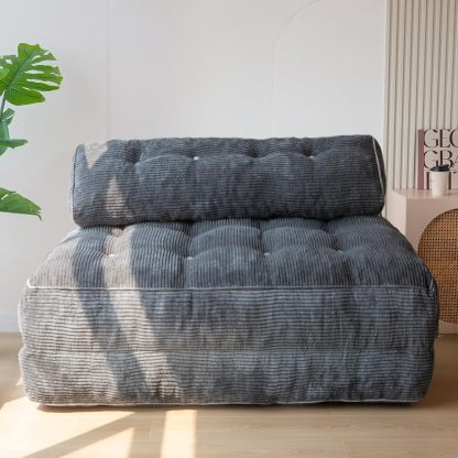 MAXYOYO Sofá Cama Plegable, Silla Convertible para Dormir con Almohada, Colchón Plegable con Soporte para la Espalda, Silla Cama Plegable Portátil Cómoda, Sofá de Piso para Sala de Estar, Recámara