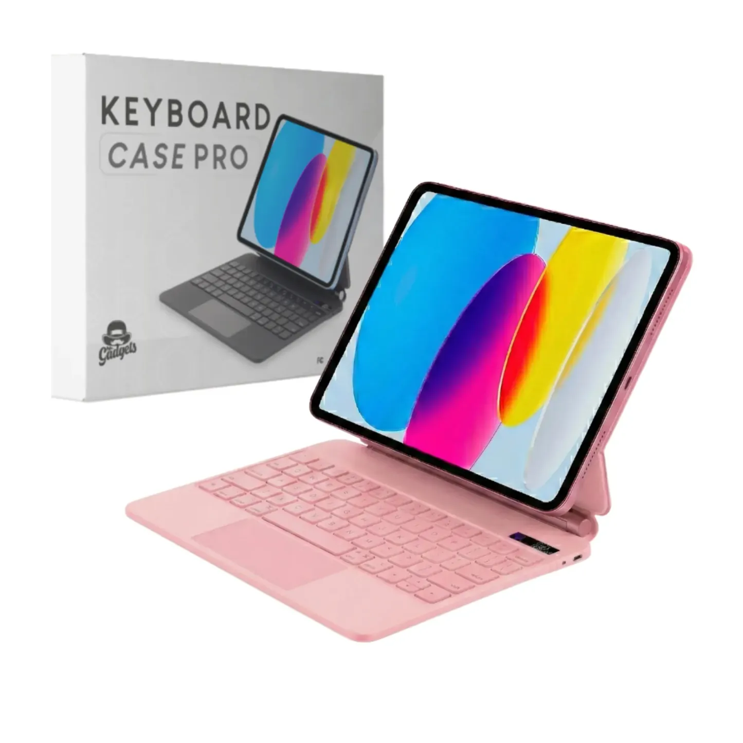 Mr. Gadgets Keyboard Case Pro Compatible Para iPad Funda Teclado Rgb En Español Ñ Magnética Teclado Mágico Conexión Inalambrica