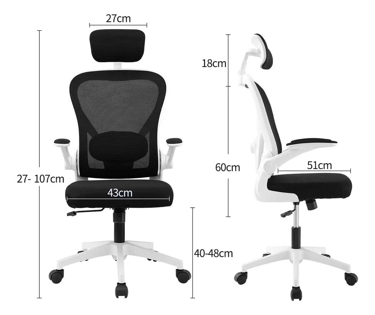 Silla Amia Ergonómica De Escritorio Oficina Soporte Lumbar Elástico Giratoria