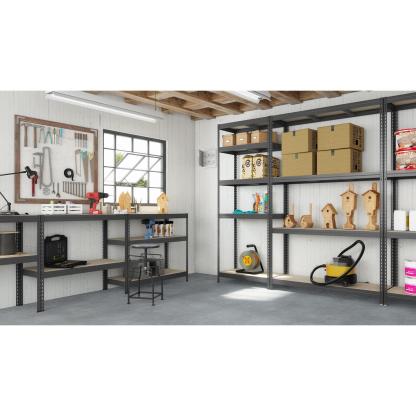 Estante Rivet 5 Nivel(es) 90x176x40 cm Gris