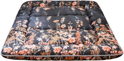 MAXYOYO - Puf plegable para sofá, cama, colchón de piso para adultos, extra grueso, 6 pliegues, sofá para recámara, sala de estar, beige, 135 x 240 cm