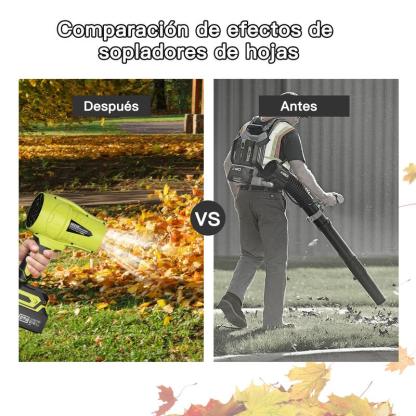 SEESE Soplador Turbo inalámbrico – Soplador de hojas con motor de cobre puro, secado de coche, nieve y limpieza del hogar y jardín