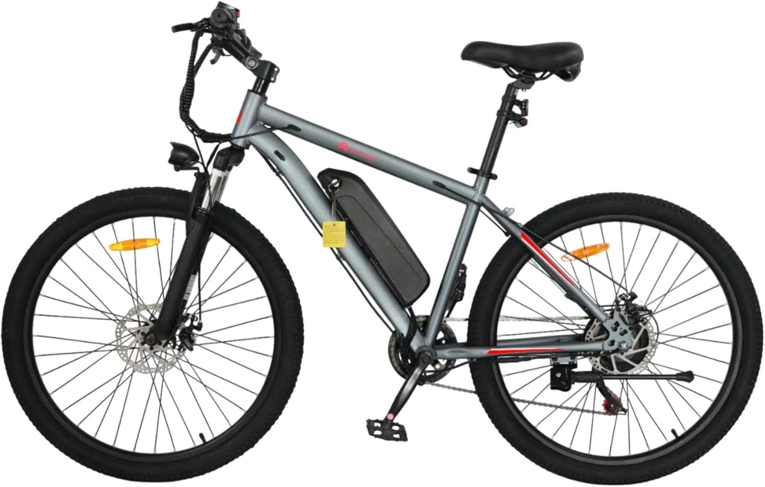 Bluelander Bicicleta Eléctrica para Adultos, Bicicleta Electrica Rodada 26, Velocidad Máxima de 32 km/h, 7 Velocidades, Potencia del Motor de 36 V/350 W, Pantalla, Frenos de Disco