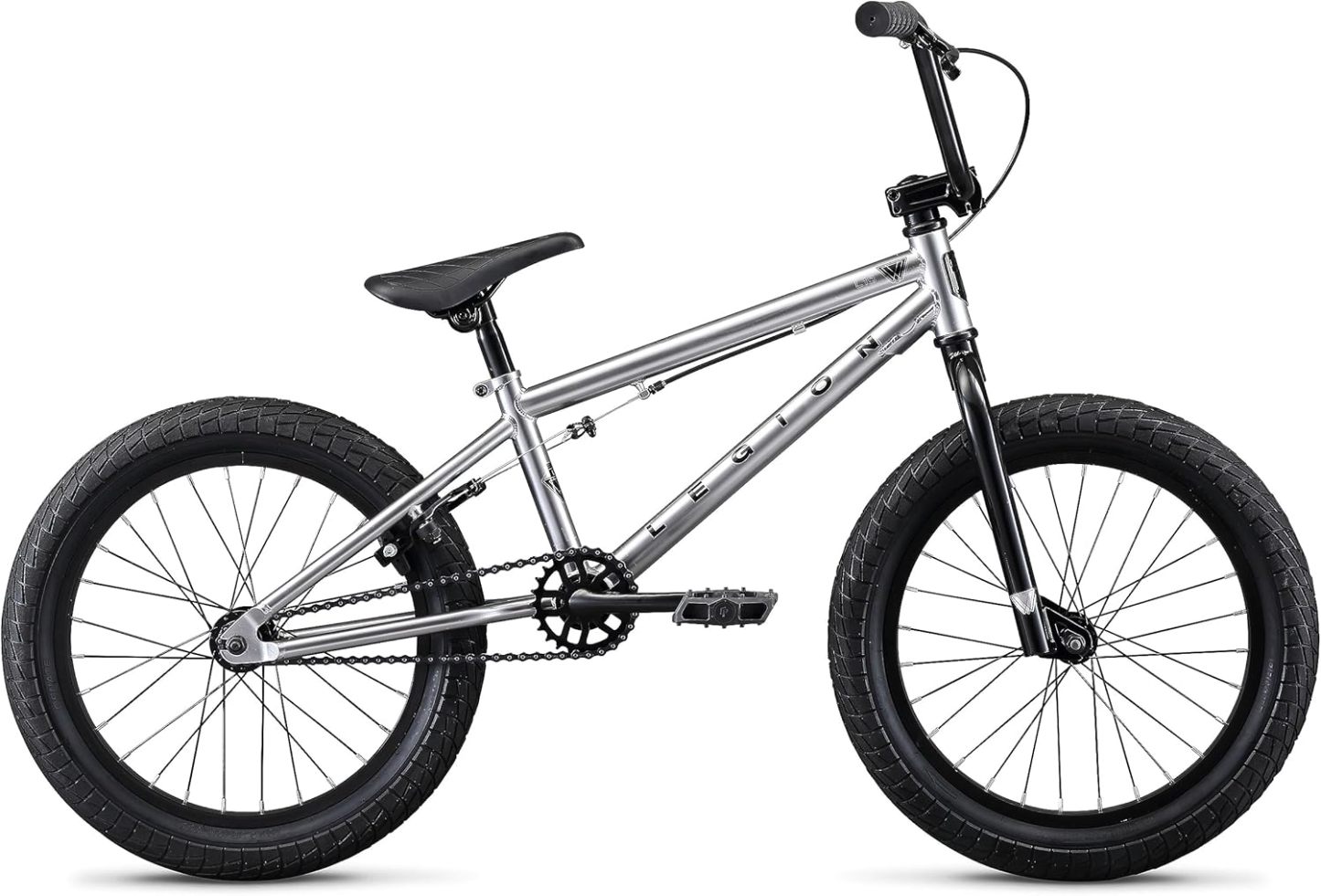 Mongoose Legion Freestyle Sidewalk Bicicleta BMX para niños y principiantes a usuarios avanzados, ruedas de 16-20 pulgadas (40.64 cm - 50.80 cm), marco de acero Hi-Ten, Micro Drive 25x9T engranaje BMX