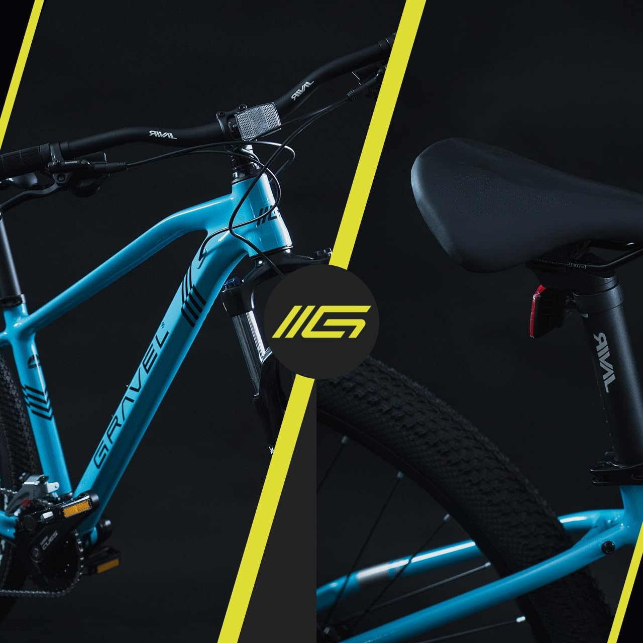 GRAVEL Bicicleta de Montaña Barel | Bicicleta R29 - Cuadro Aluminio 15 kg | Transmisión Cues 18V | Frenos Hidráulicos y Llantas Kenda