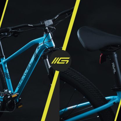 GRAVEL Bicicleta de Montaña Barel | Bicicleta R29 - Cuadro Aluminio 15 kg | Transmisión Cues 18V | Frenos Hidráulicos y Llantas Kenda