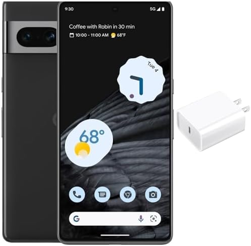 Teléfono Android Google Pixel 24-5G: teléfono desbloqueado con gran lente angular y pila de 7 horas, 128 GB, color obsidiana, (reacondicionado)