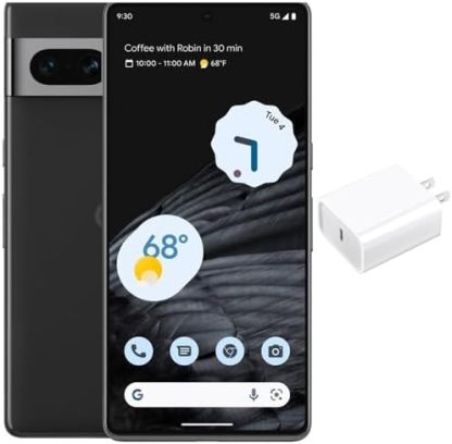 Teléfono Android Google Pixel 24-5G: teléfono desbloqueado con gran lente angular y pila de 7 horas, 128 GB, color obsidiana, (reacondicionado)