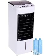 DOSYU Mini Aire Acondicionado Portátil, Enfriador de Aire, Ventilador Torre, 3 Velocidades