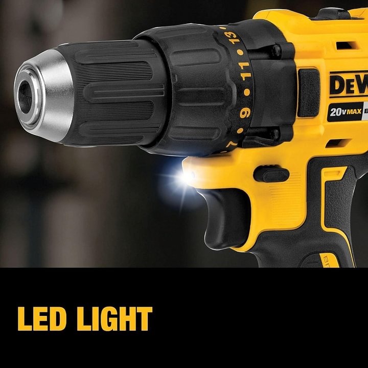 DEWALT - Taladro inalámbrico de 20 V MAX, driver de impacto, kit combinado de herramientas eléctricas de 2 herramientas, juego de herramientas eléctricas sin escobillas con 2 baterías y cargador