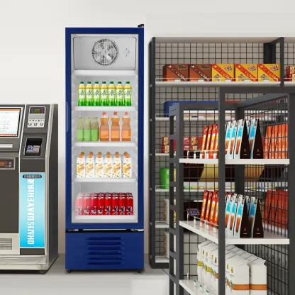 Hisense CVC494N3AWX Congelador vertical con puerta de cristal,13 pies cúbicos,Refrigerante Eco-friendly,Sistema de Ventilación Anticondensación,60x65x185cm(AnchoxLargoxAlto)