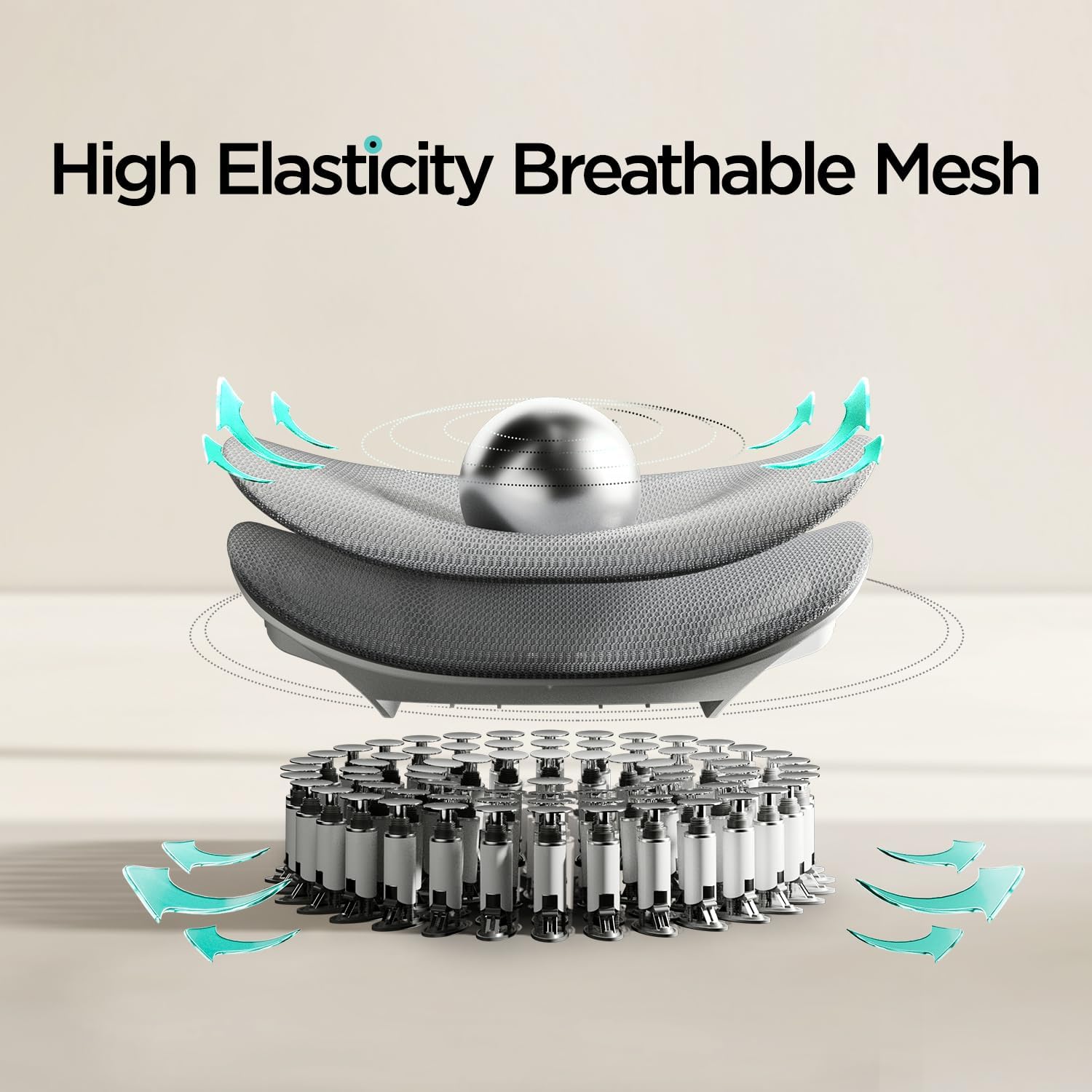 🪑Hbada E3 Air Silla de Oficina Ergonómica, Soporte Lumbar Dinámico de 3 Zonas, Reposacabezas Ajustable 3D, Reposabrazos 3D, Silla de Ordenador Giratoria
