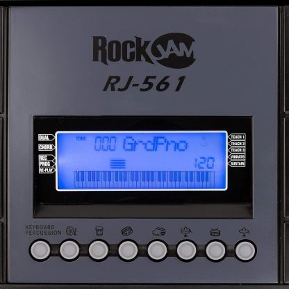RockJam - Kit de piano con teclado de 61 teclas con banco para teclado, soporte para teclado, auriculares, pegatinas para notas de piano y lecciones de piano Simply