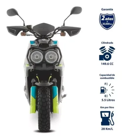Moto Italika Ws150 Sport Grafito Amarillo