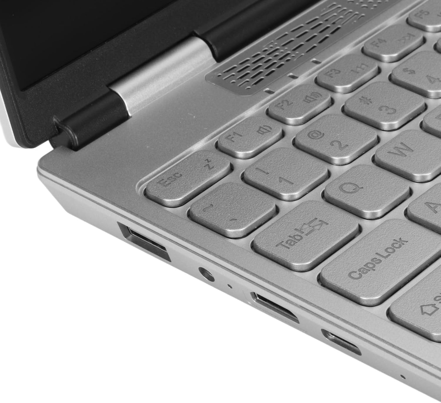 Haofy Laptop de Pantalla Doble, 1280x800 Pantalla Táctil IPS de 7 Pulgadas 16GB HD Laptop Plata Desbloqueo de Huellas Dactilares para Negocios para 11 (16GB+1TB Enchufe de EE. UU.)
