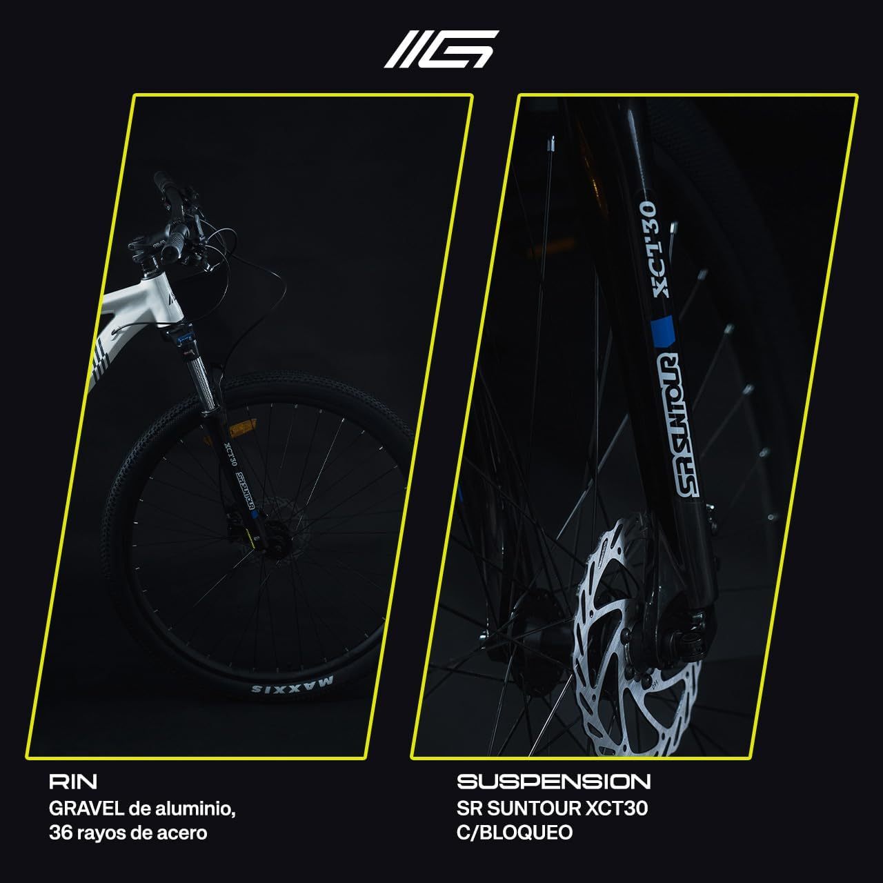 GRAVEL Bicicleta de Montaña Barel | Bicicleta R29 - Cuadro Aluminio 15 kg | Transmisión Cues 18V | Frenos Hidráulicos y Llantas Kenda