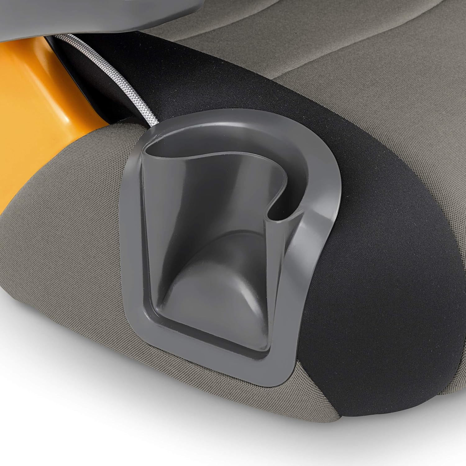 Chicco - KidFit Zip Air Plus 2 en 1 asiento elevador de posicionamiento para coche – Q Collection, negro/gris