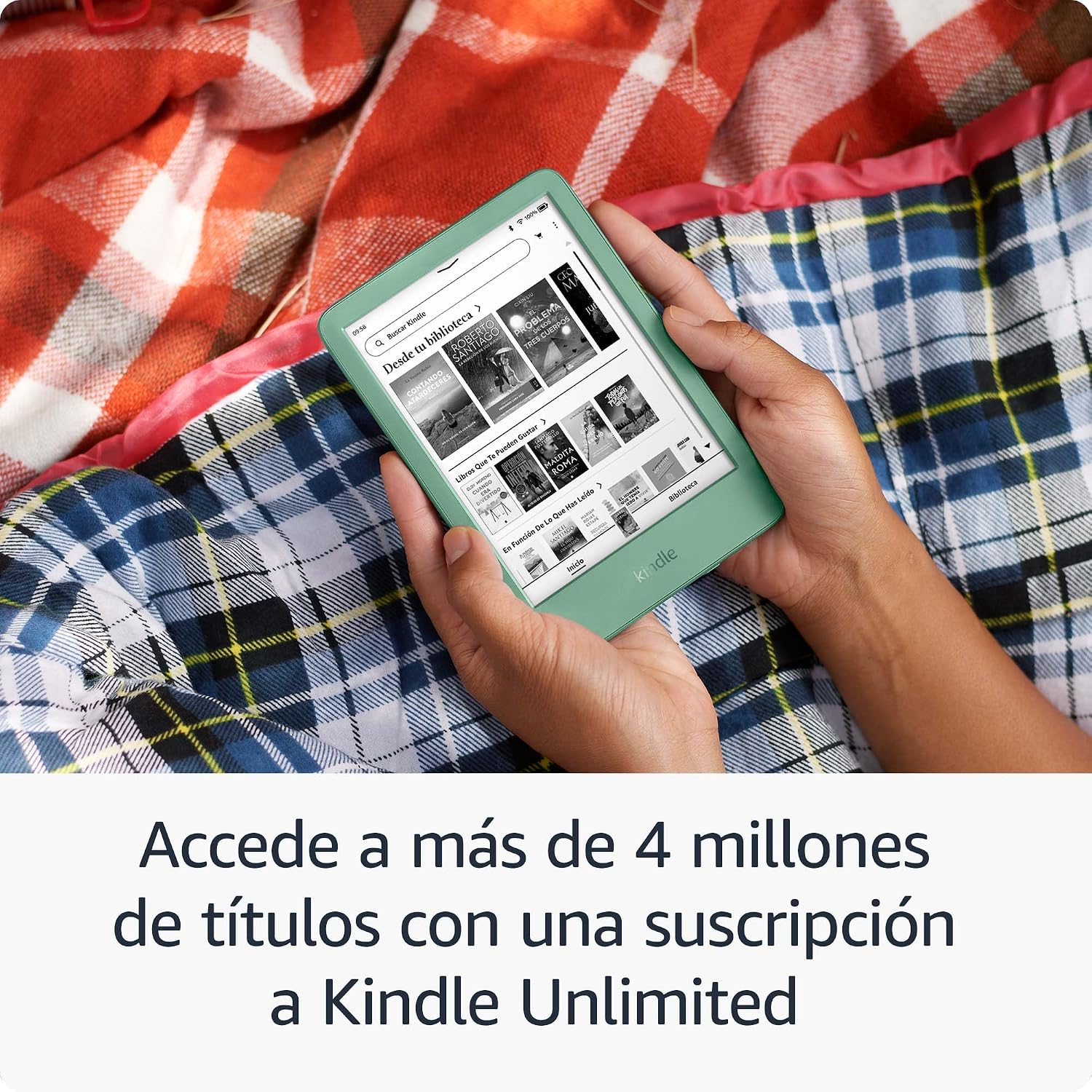 📕 Kindle 16 GB (modelo más reciente), el más ligero y compacto, refresco de página rápido y alto contraste, experiencia de lectura mejorada, colores: Negro, Rosa y Matcha (Verde Té)