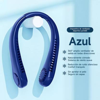 Bugu Ventilador De Cuello Recargable Para Hogar Oficina Fitness ABS Material Ventiladores De Refrigeración Portátiles Silencioso Ventilador de Cuello Sin Aspas