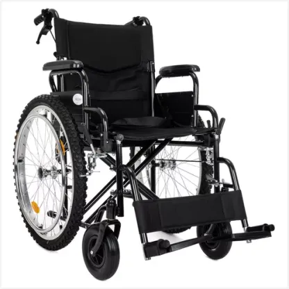 Silla De Ruedas Todo Terreno Extra Resistente Frenos De Lujo