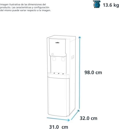 mabe Enfriador de agua 3 llaves Free Standing Blanco Mabe 60hz