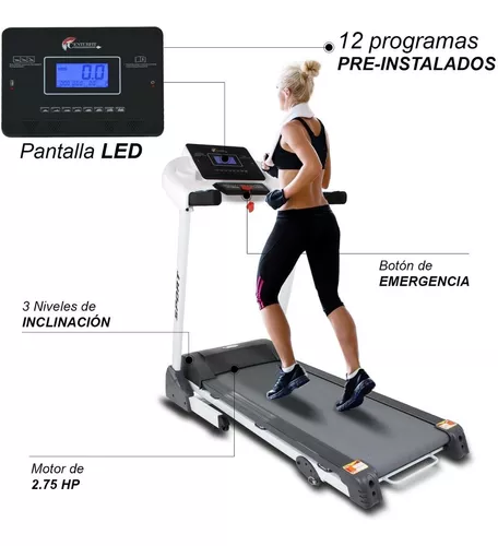 Caminadora eléctrica Centurfit MKZ-CAM918 127V color blanca y negro