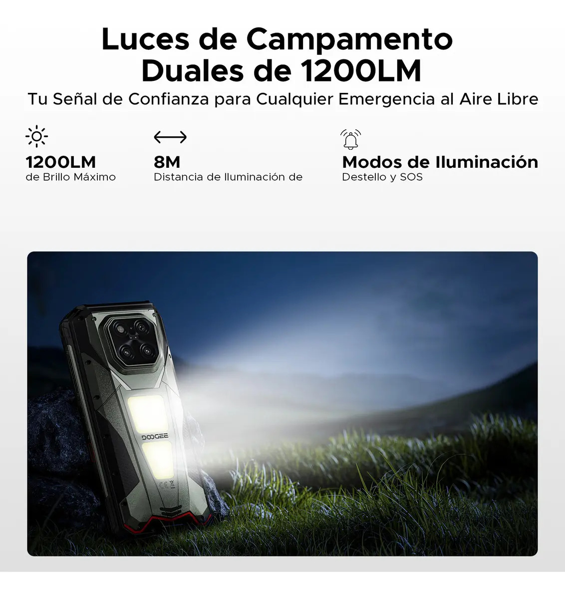 🛡️Doogee V Max Play Celular Resistente 5G, Android15, Proyector 480p 100lm, Pantalla 6.78" FHD+ 120Hz, 36GB+512GB/2TB, Cámara 200MP, Batería 20500mAh 45W, IP68