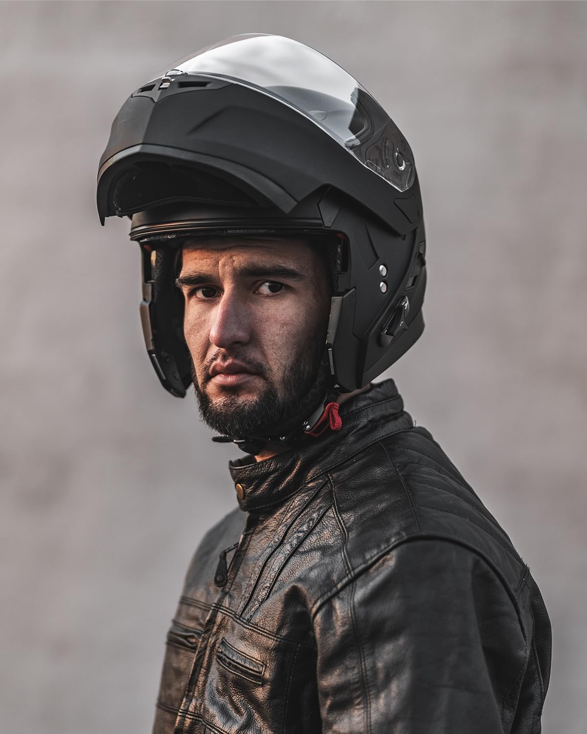 ILM - Casco de Motocicleta Modular Integrado con Bluetooth, con protección Solar para Mp3, Modelo 953/953 Pro
