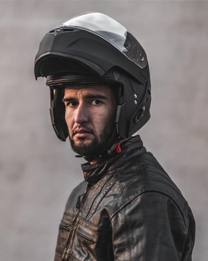 ILM - Casco de Motocicleta Modular Integrado con Bluetooth, con protección Solar para Mp3, Modelo 953/953 Pro