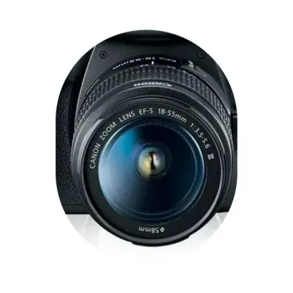 Cámara Fotográfica Canon EOS Rebel T7 más Lente EF-S18-55mm