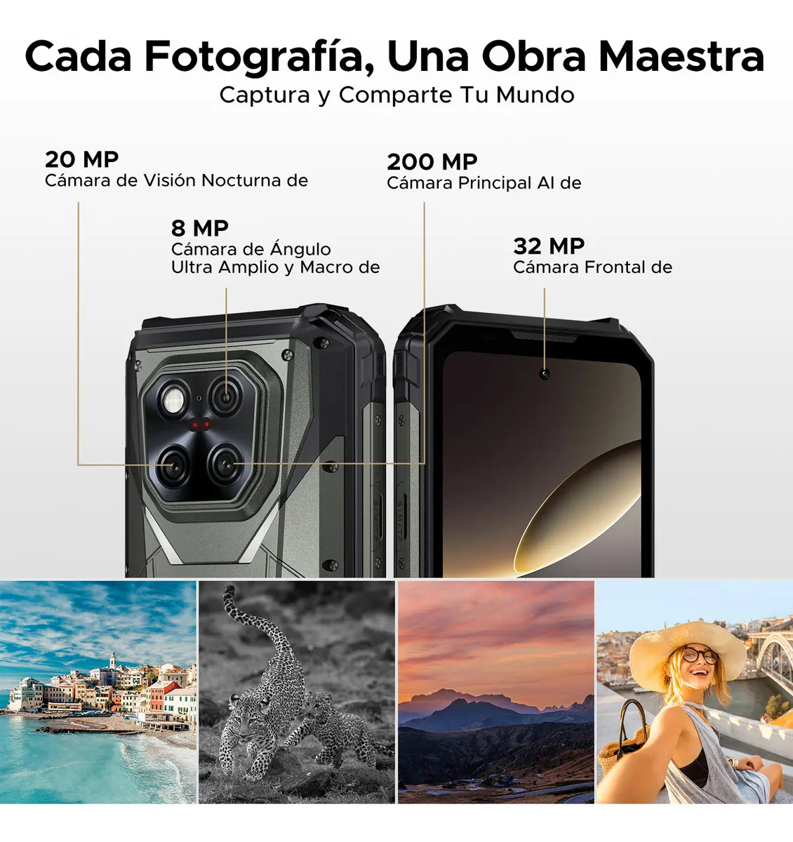 🛡️Doogee V Max Play Celular Resistente 5G, Android15, Proyector 480p 100lm, Pantalla 6.78" FHD+ 120Hz, 36GB+512GB/2TB, Cámara 200MP, Batería 20500mAh 45W, IP68