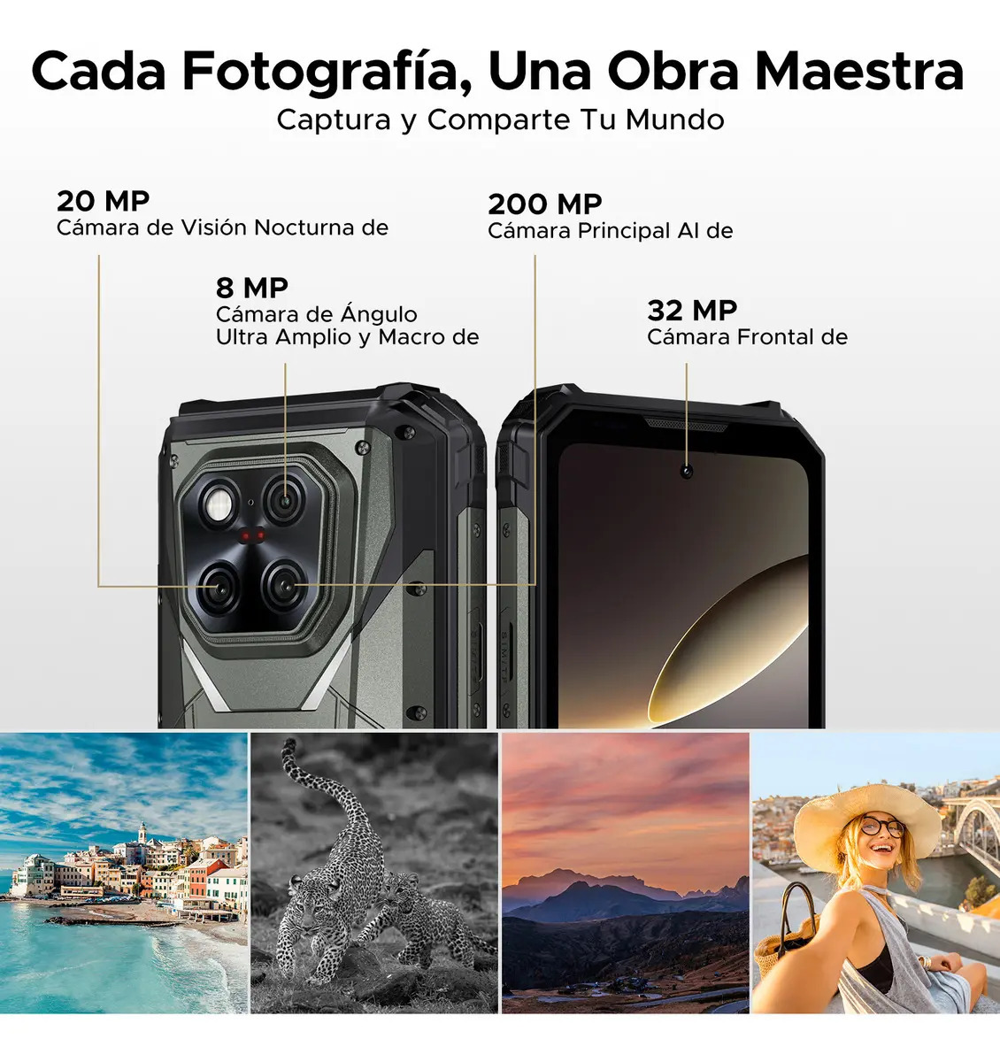 🛡️Doogee V Max Play Celular Resistente 5G, Android15, Proyector 480p 100lm, Pantalla 6.78" FHD+ 120Hz, 36GB+512GB/2TB, Cámara 200MP, Batería 20500mAh 45W, IP68