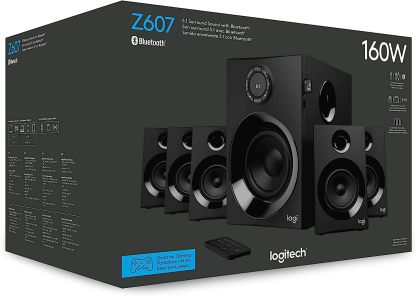 Logitech - Z607 - Sistema de audio 5.1 - Negro-----Cable de alimentación