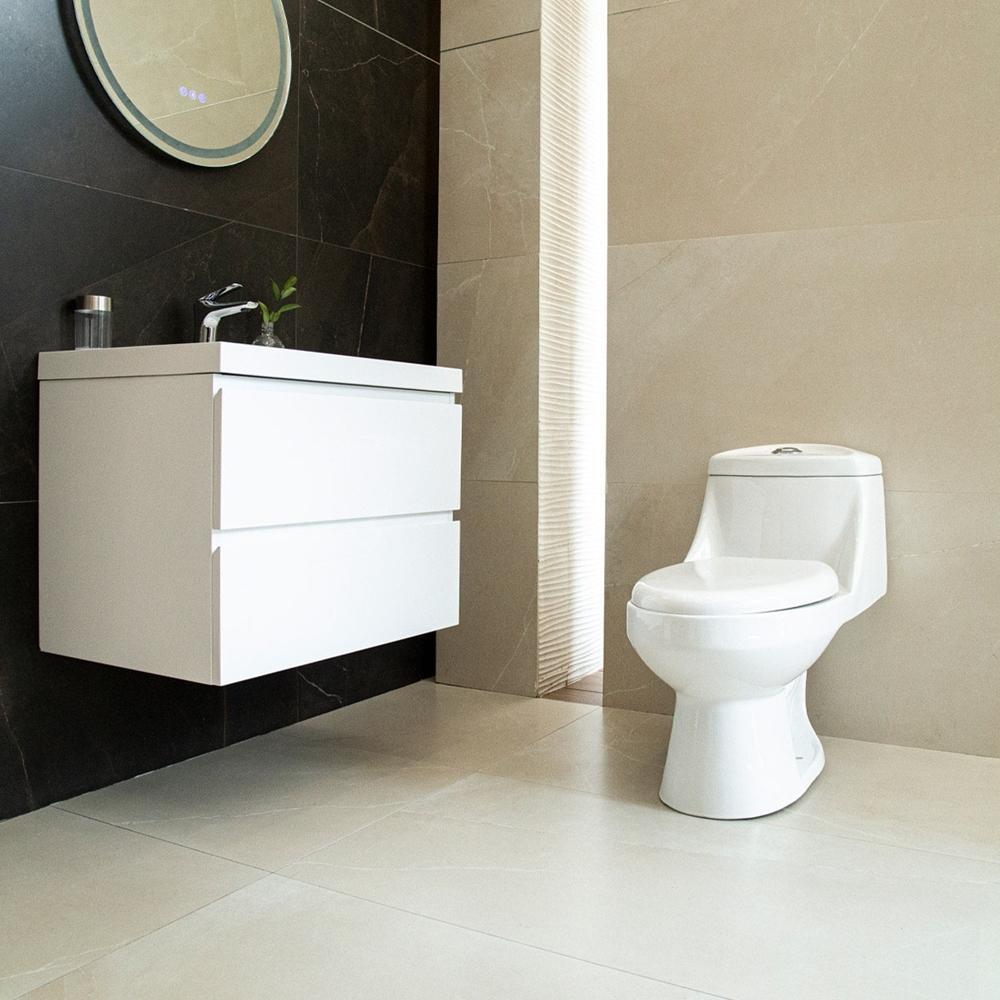 SANITARIO ZEUS 1 PIEZA ALARGADO 3.8 Y 4.8 LTS BLANCO-asiento del baño