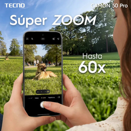📱Tecno Camon 50 Pro Celular Desbloqueado, 8GB RAM + 256GB, Doble SIM, Pantalla AMOLED Curva 6.78" 144Hz, Batería 6150mAh, Cámara Triple 50MP