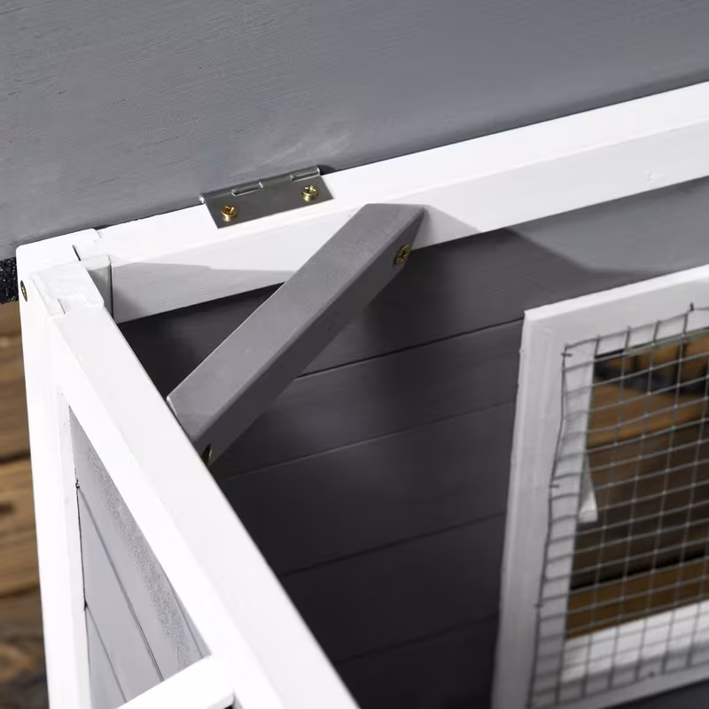casa para perros de madera  , resistente a  , techo de  ,   extraíble, 109 cm x 79 cm x 72 cm,   +   Detalles del producto 8