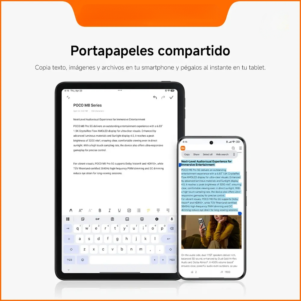 POCO Pad C1 | Pantalla cristalina de 9.7" y 2K a 120Hz | Batería de 7600mAh (típ) | Snapdragon 6s 4G Gen 2 | Impulsado por Xiaomi HyperOS 3