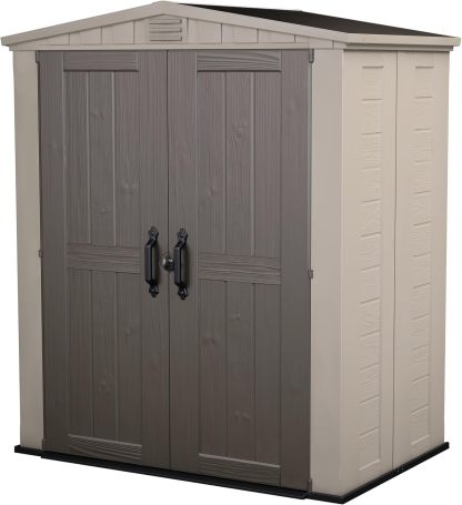 Keter Cobertizo de Almacenamiento para Jardin y Exteriores, Beige, Factor 8x11
