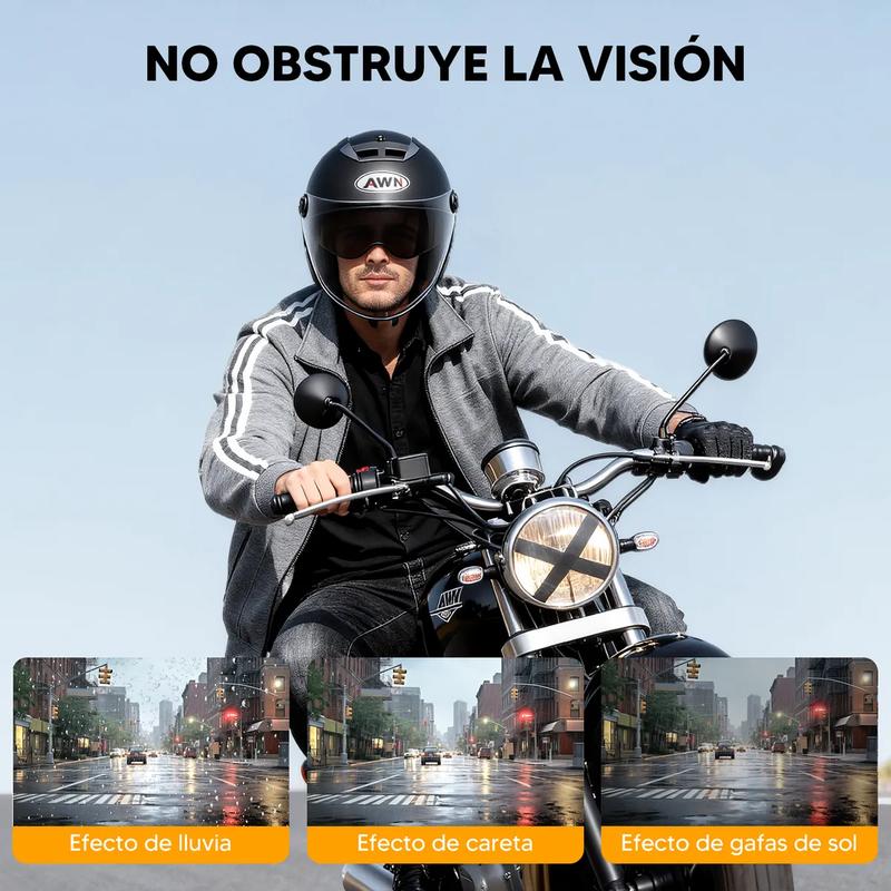 Casco Motocicleta Transpirable Con Visera De Doble Capa Dot
