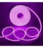 DOSYU Tira Neón LED 3528 de 5 Metros, Flexible, Recortable, Impermeable IP65, Ideal para Decoraci...