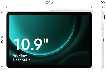 SAMSUNG Galaxy Tab S9 FE Lavanda 8GB RAM 256GB, Spen, Smart Book Cover, Nacional con Garantía