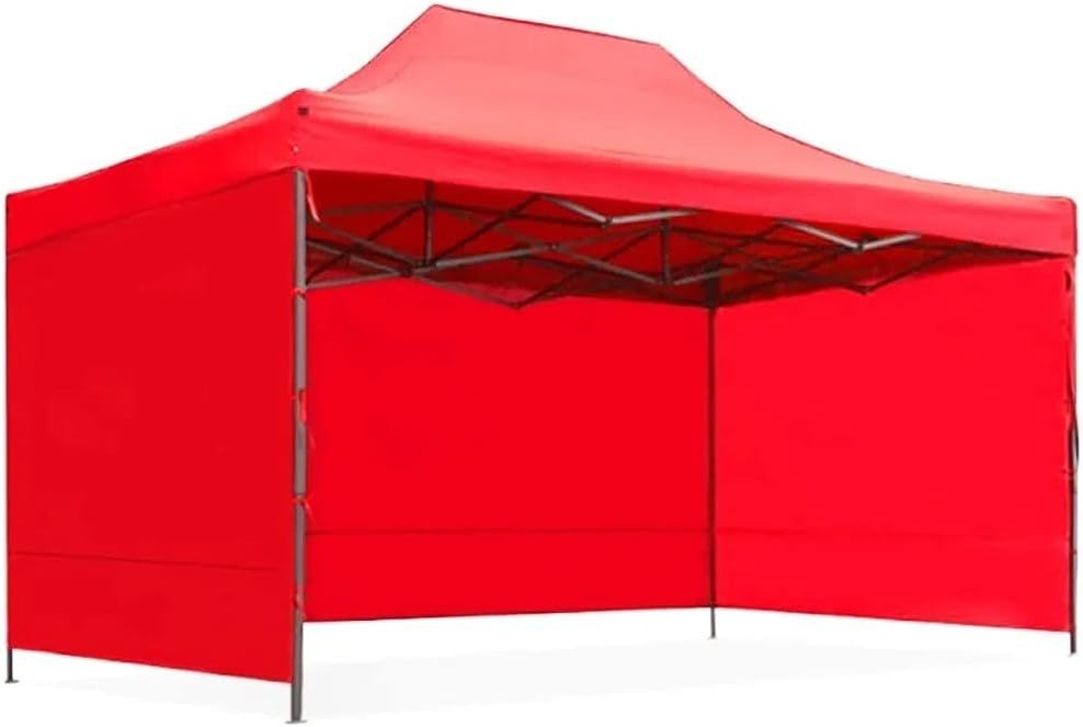 VANLIG Toldo Carpa 4.5x3 Metros Plegable con Paredes Y Techo Carpa (Rojo)