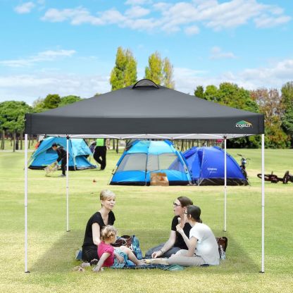 COBIZI - Toldo desplegable de 10 x 20 Pulgadas con 6 Paredes Laterales, toldo Impermeable para Eventos al Aire última intervensión, UPF 50+ cenador portátil para Fiestas, Playa, Camping, Boda,